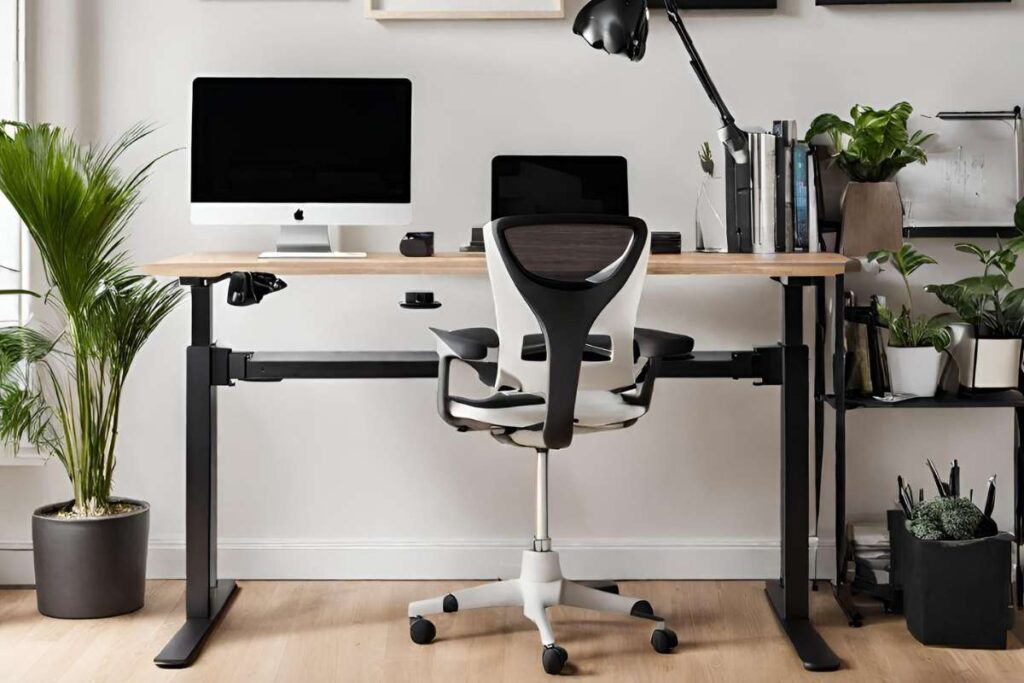 Ergonomic chair and desk
