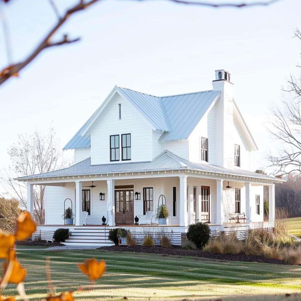 farmhouse exterior design wraparound porch